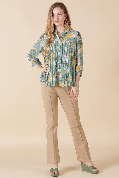 Gipsy Jade Green Georgette Shirt