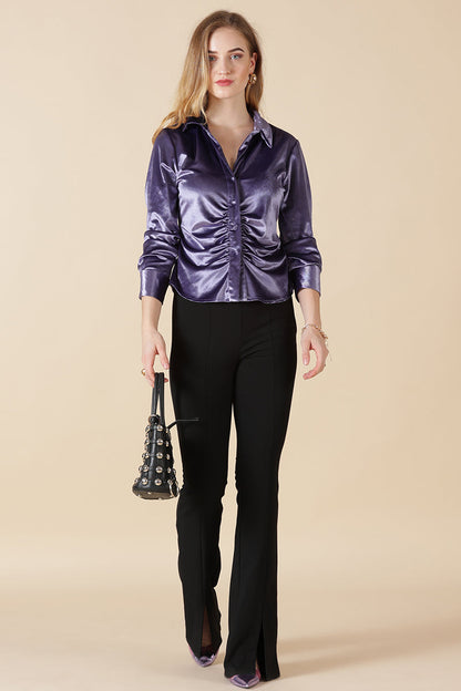Gipsy Purple Polyester Shirt