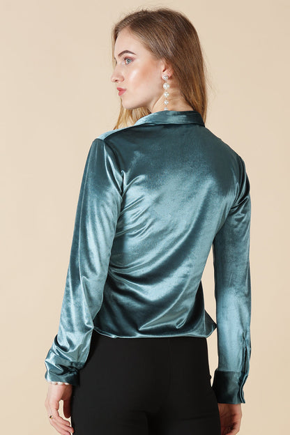 Gipsy Turque/Green Polyester Shirt