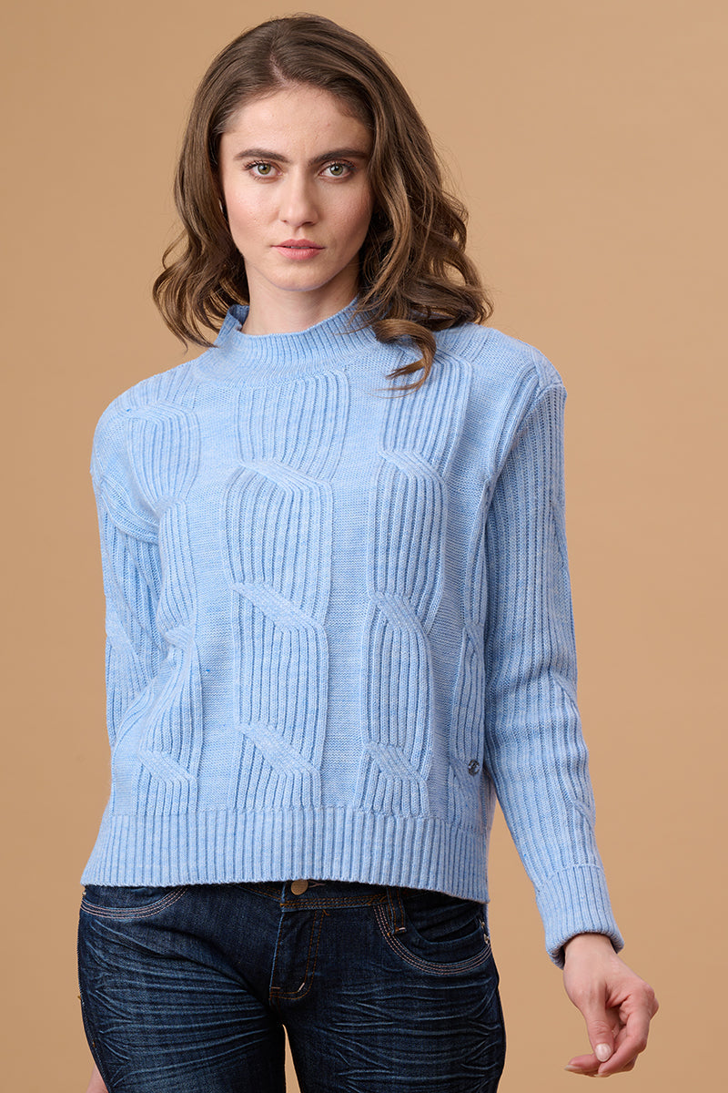 Gipsy Blue Fog Acrylic Sweater