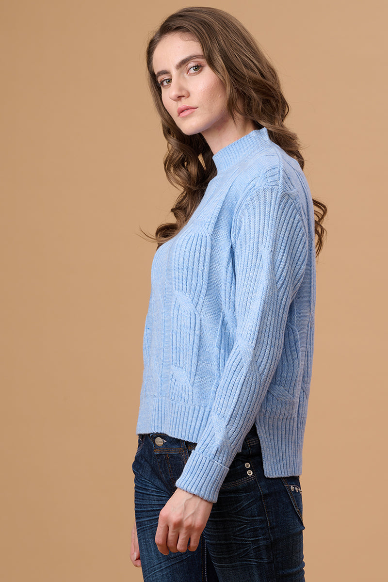 Gipsy Blue Fog Acrylic Sweater