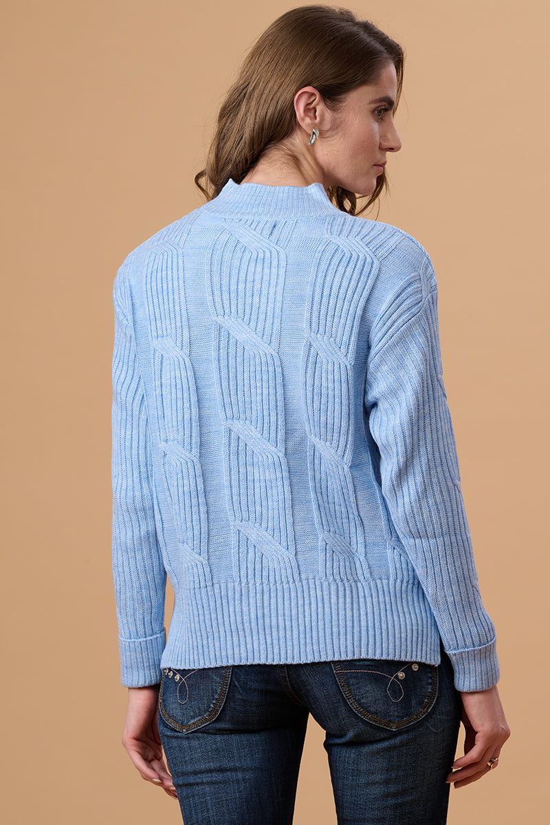 Gipsy Blue Fog Acrylic Sweater