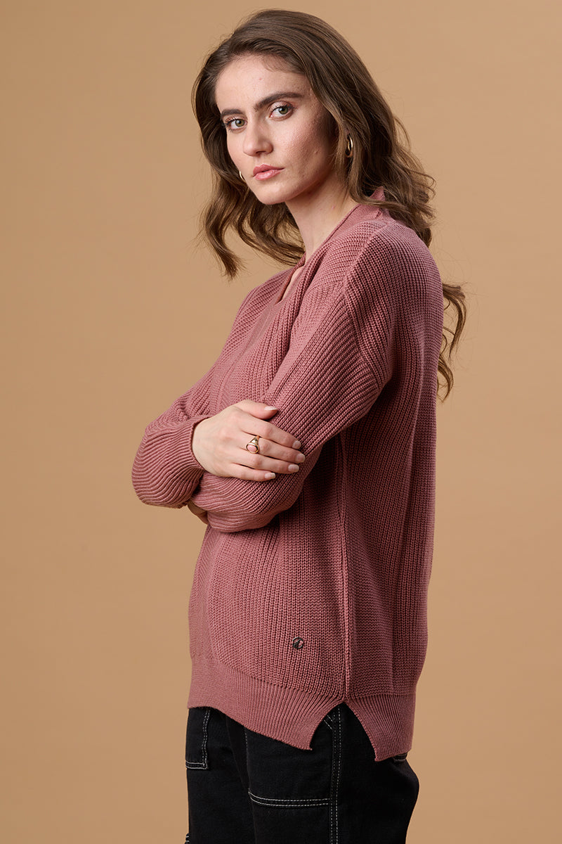 Gipsy Dusky Pink Acrylic Sweater
