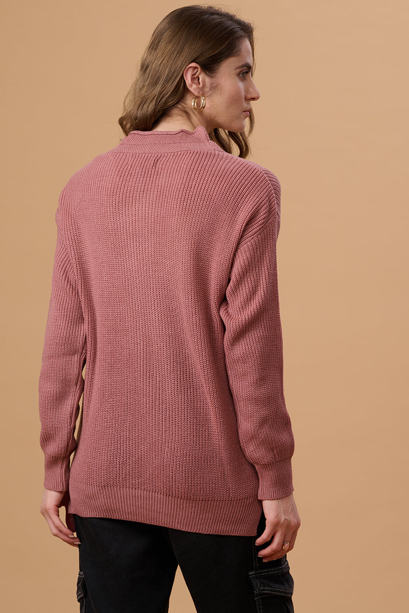 Gipsy Dusky Pink Acrylic Sweater