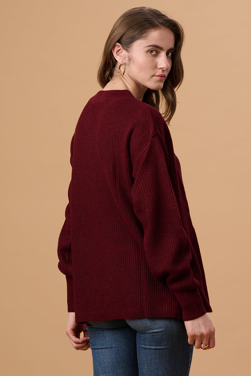 Gipsy Wine Acrylic Sweater