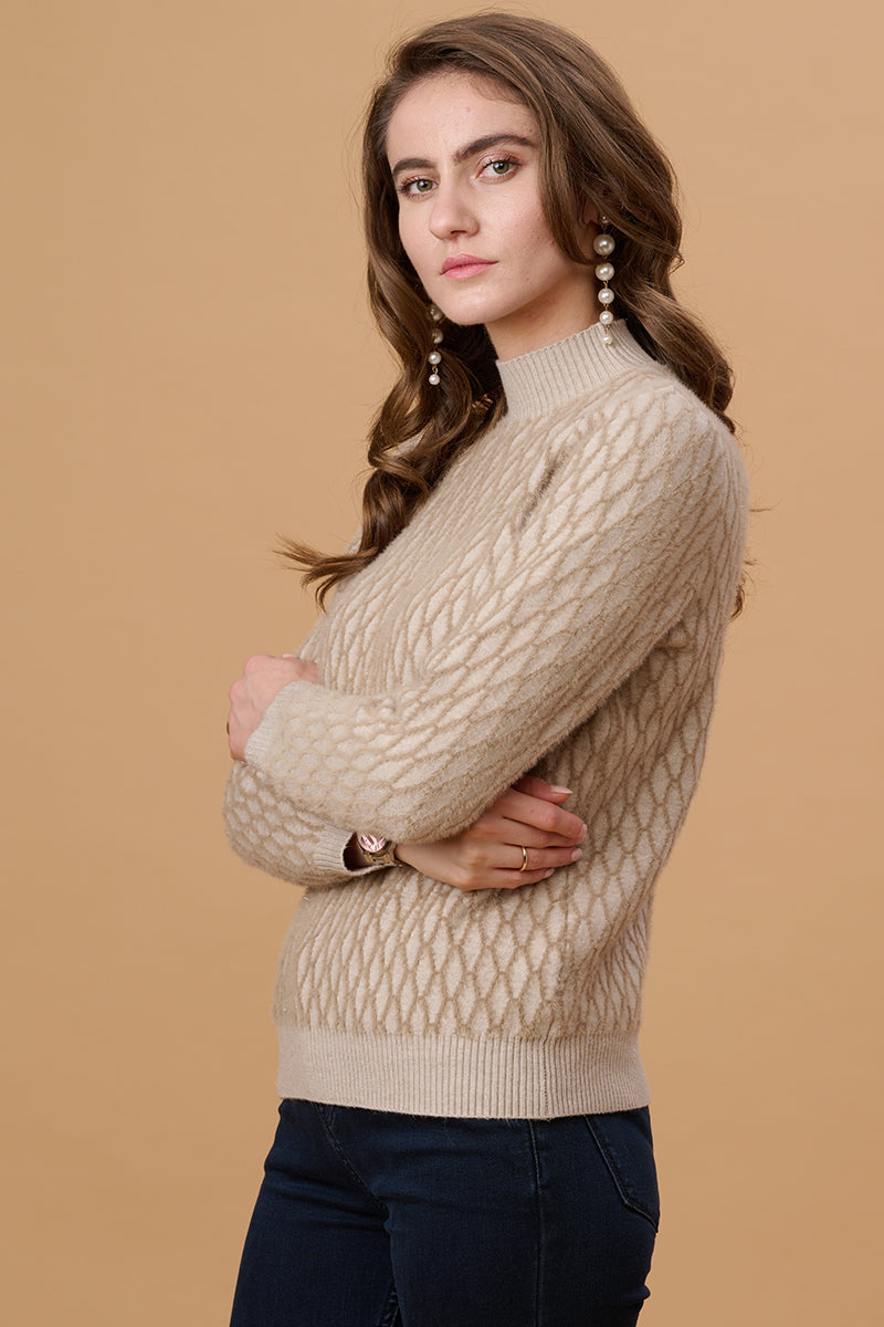 Gipsy Beige Acrylic Sweater