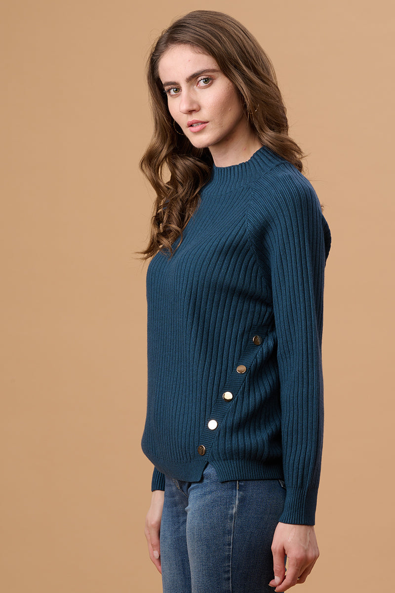 Gipsy Navy Acrylic Sweater
