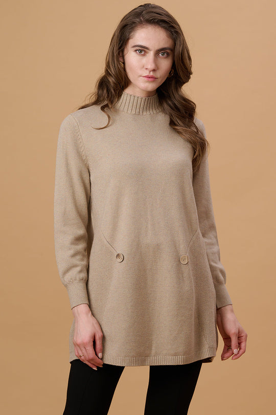 Gipsy Beige Acrylic Sweater