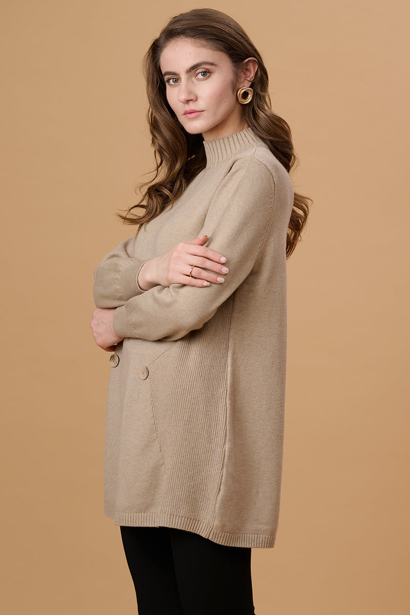 Gipsy Beige Acrylic Sweater