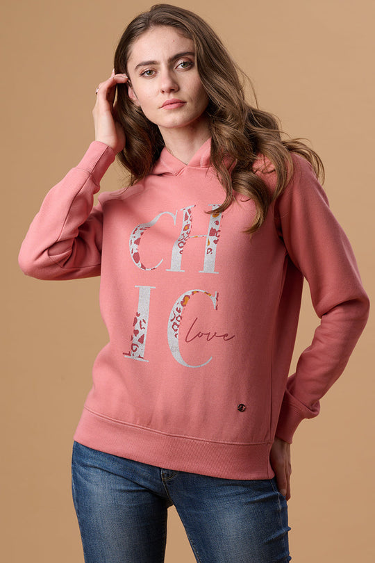 Gipsy Sweet Coral Cotton /Poly Sweat Shirt