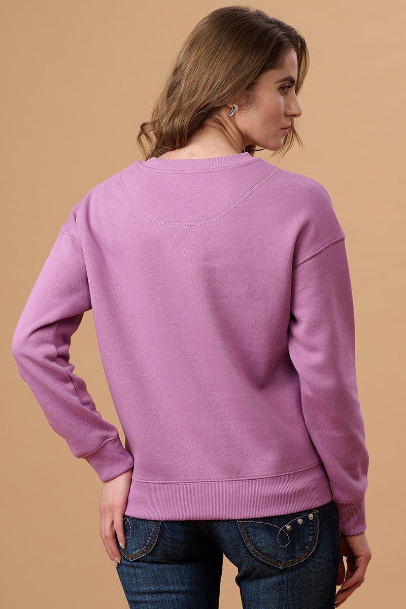 Gipsy Lilac Polyester Sweat Shirt