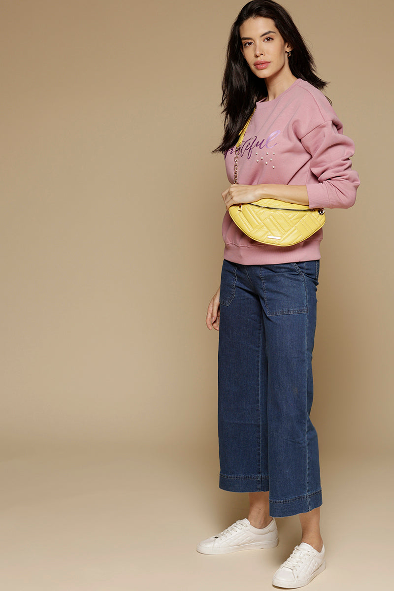 Gipsy Onion Pink Cotton/Poly Sweat Shirt