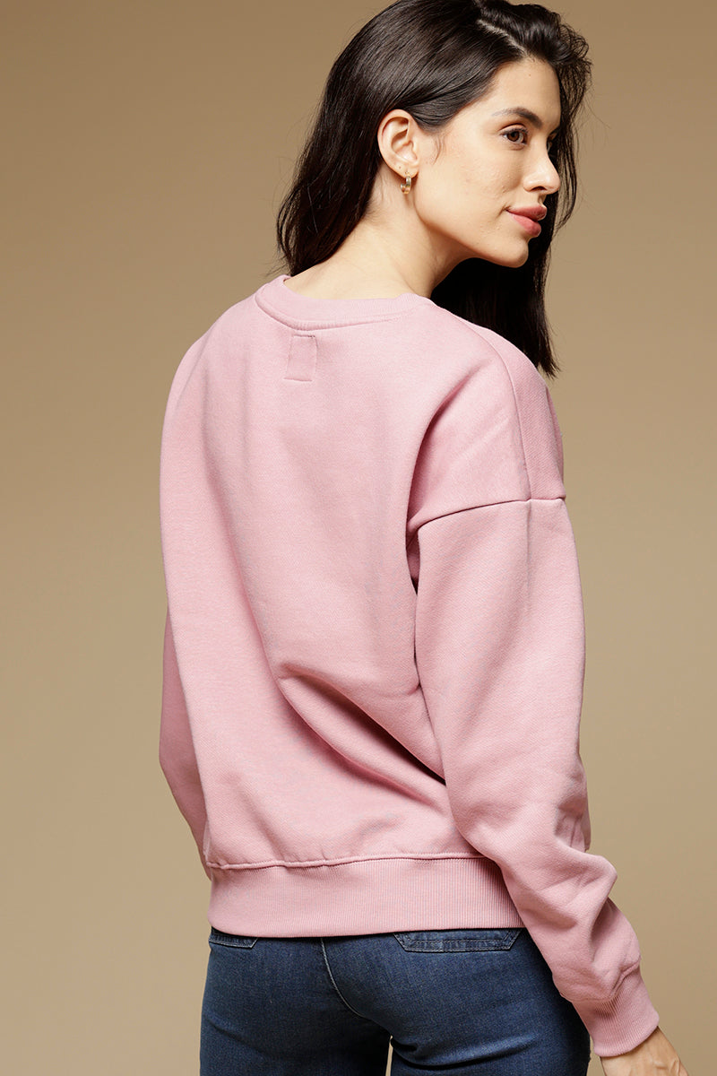 Gipsy Onion Pink Cotton/Poly Sweat Shirt