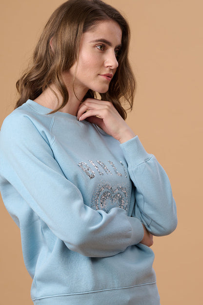 Gipsy Soap Suds Polyester Sweat Shirt