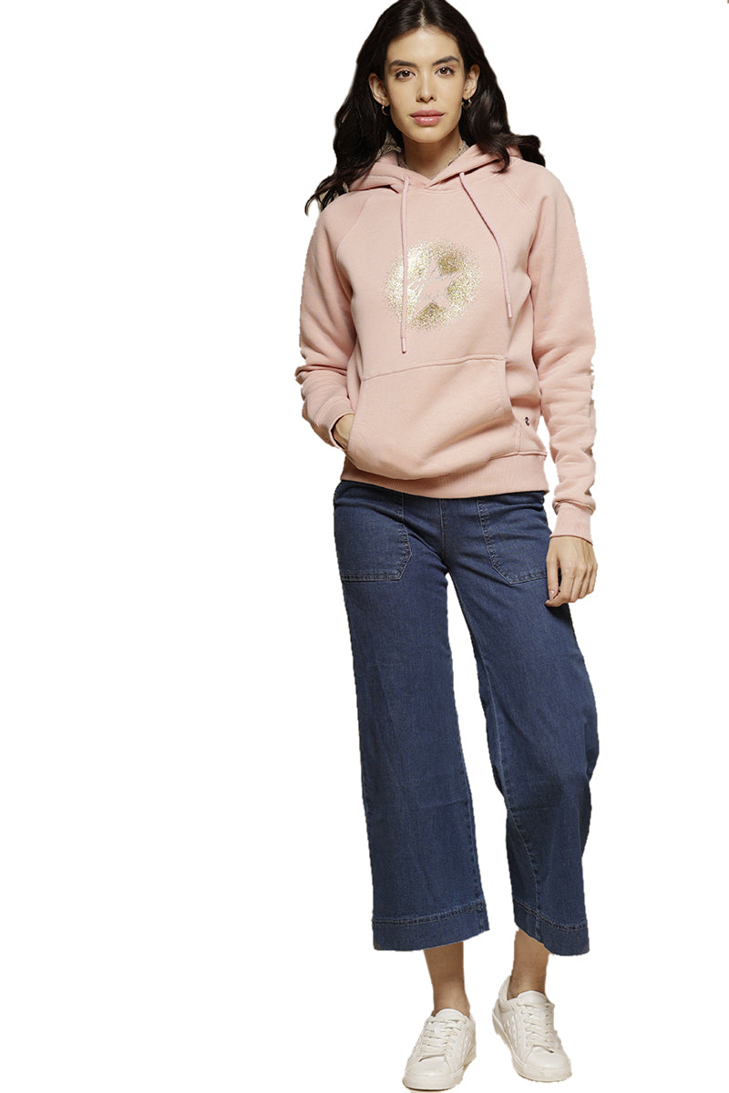Gipsy Putty Pink Poly/Cotton Sweat Shirt
