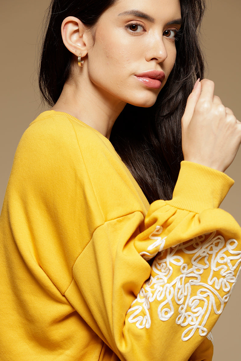 Gipsy Mustard Cotton/Poly Sweat Shirt