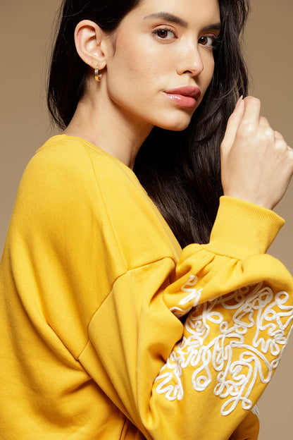Gipsy Mustard Cotton/Poly Sweat Shirt