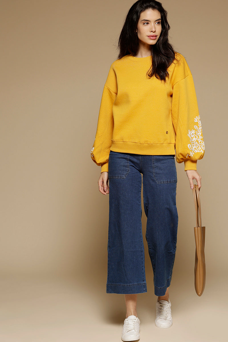 Gipsy Mustard Cotton/Poly Sweat Shirt