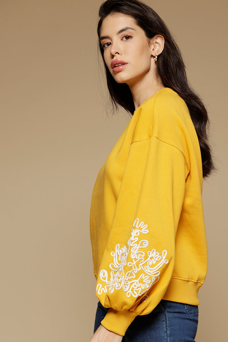 Gipsy Mustard Cotton/Poly Sweat Shirt
