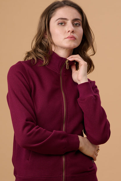 Gipsy Burgandy Cotton/Poly Sweat Shirt
