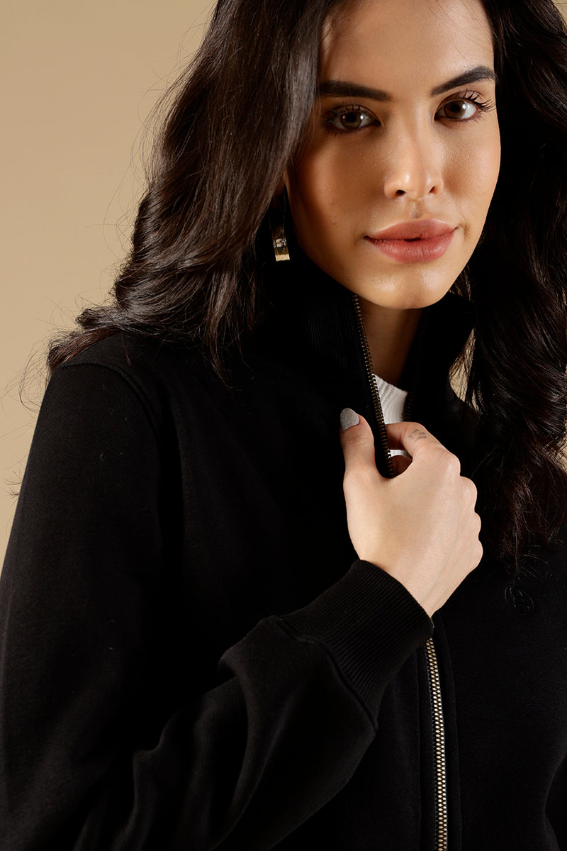 Gipsy Black Cotton/Poly Sweat Shirt