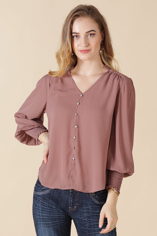 Gipsy Aubergine Georgette Tunic