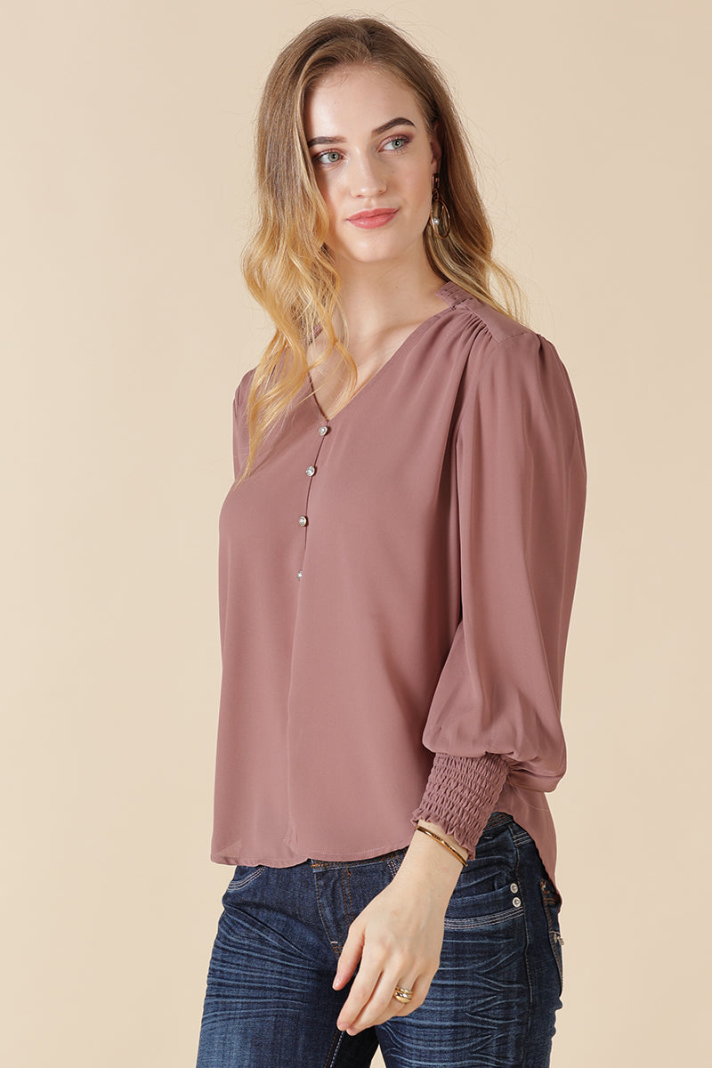 Gipsy Aubergine Georgette Tunic