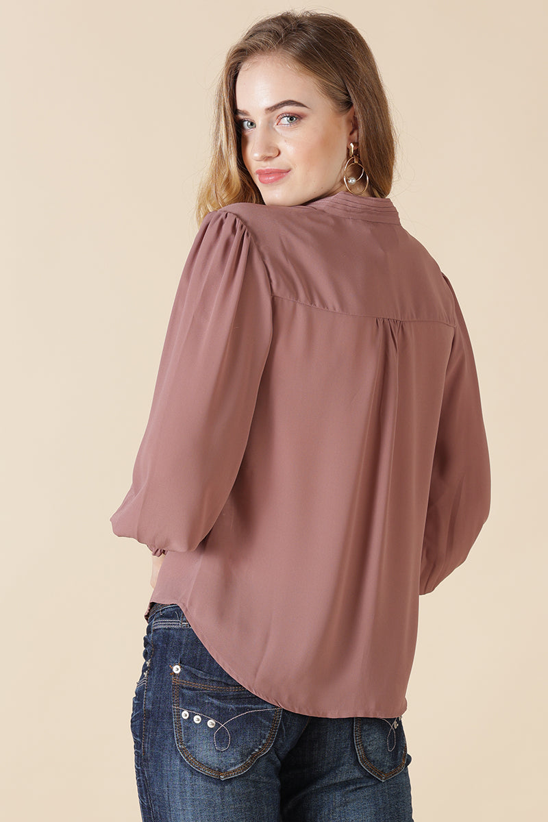 Gipsy Aubergine Georgette Tunic