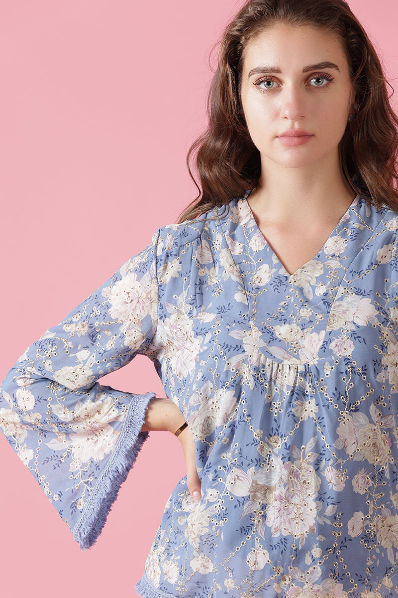 Gipsy Blue Georgette Tunic
