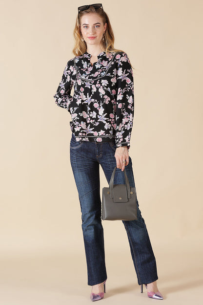 Gipsy Black Rayon Tunic