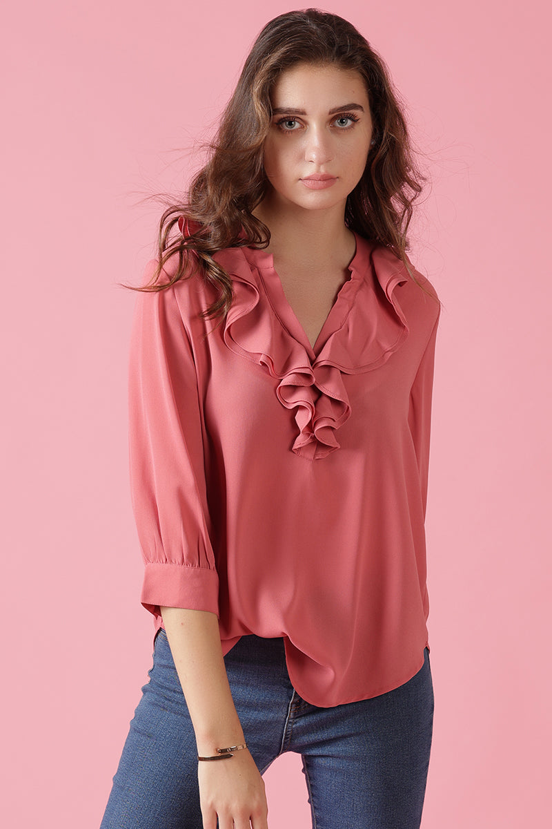 Gipsy Dusky Pink Georgette Tunic