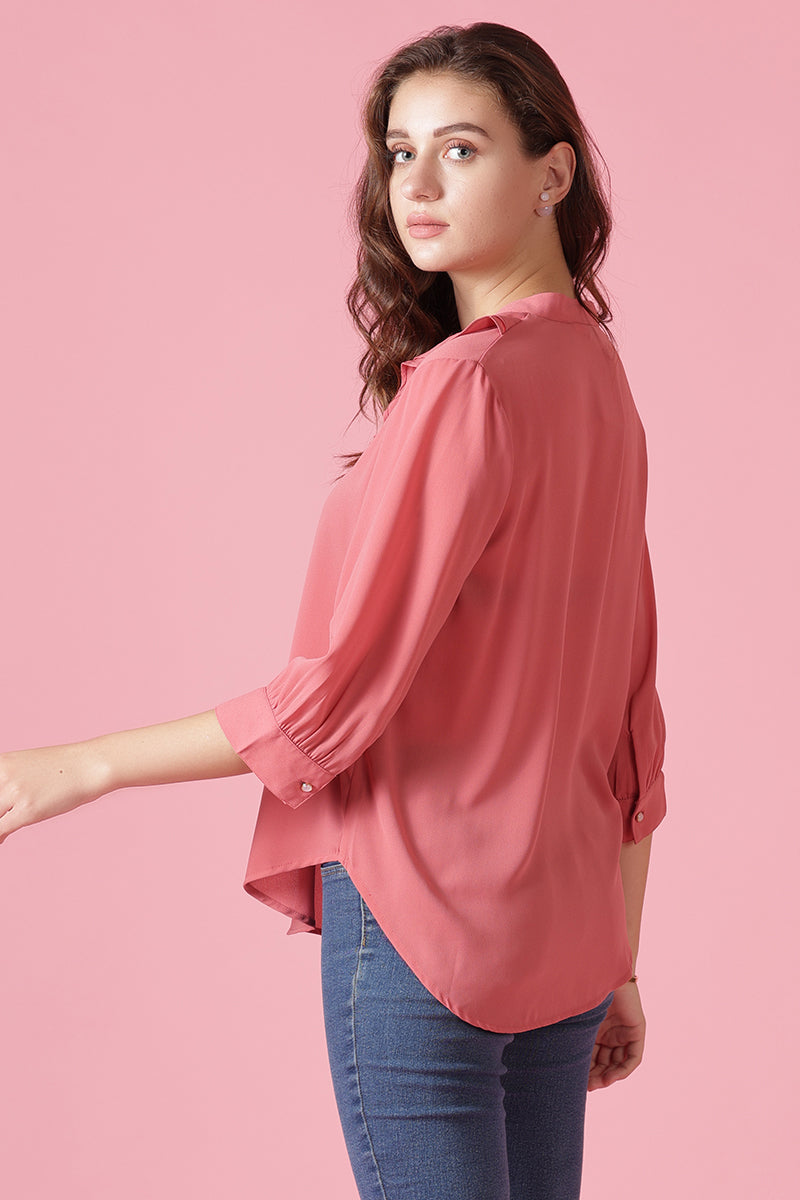 Gipsy Dusky Pink Georgette Tunic