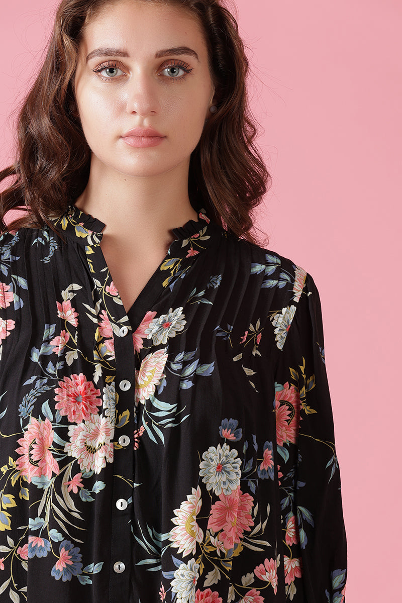 Gipsy Black Rayon Tunic