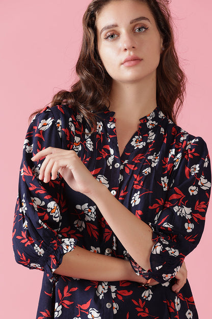 Gipsy Navy Rayon Tunic