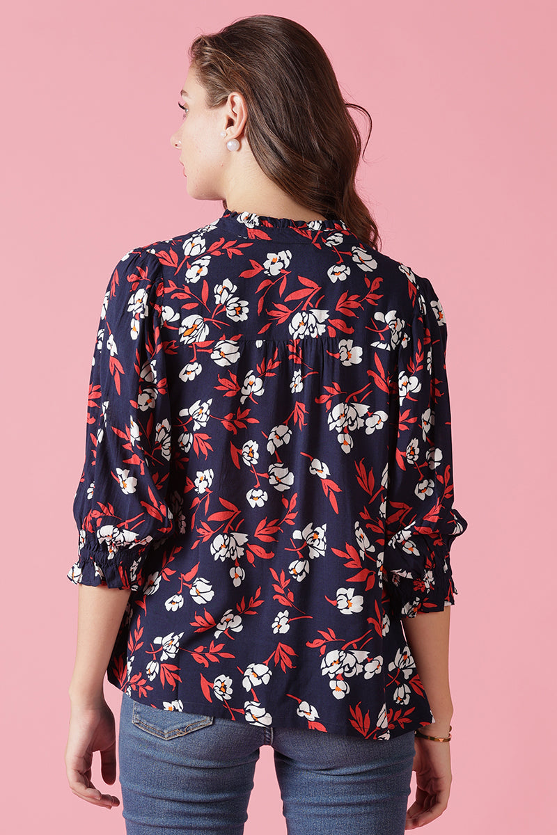 Gipsy Navy Rayon Tunic