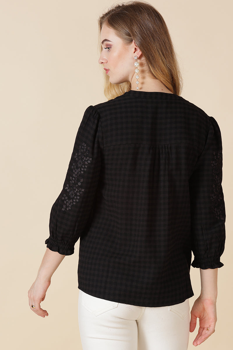 Gipsy Black Cotton Tunic