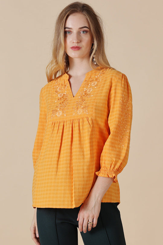 Gipsy Mustard Cotton Tunic