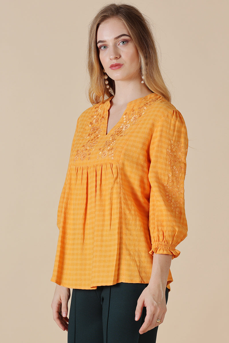 Gipsy Mustard Cotton Tunic