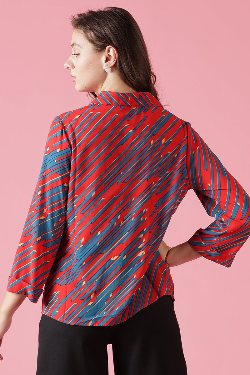 Gipsy Red Georgette Tunic