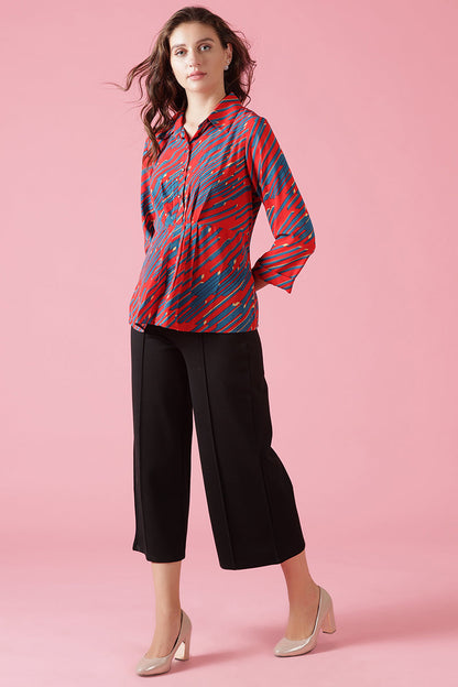 Gipsy Red Georgette Tunic