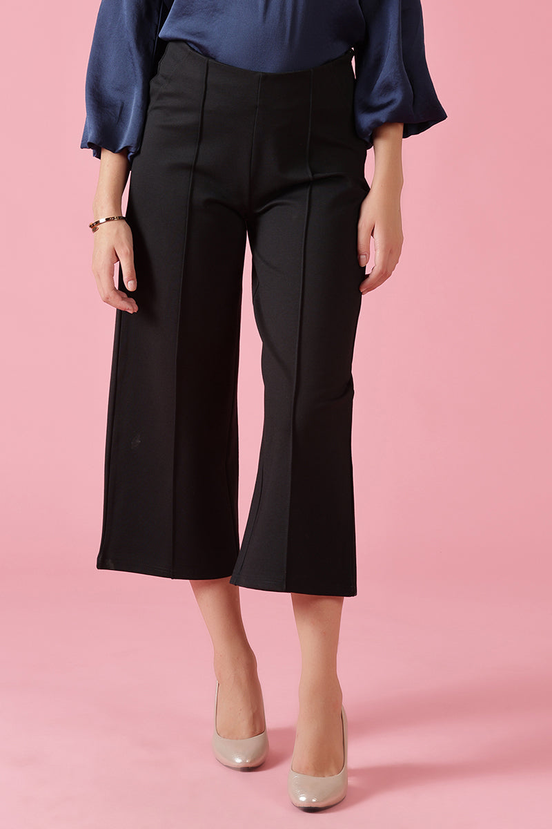 Gipsy Black Fashion NR Knit Cullotes