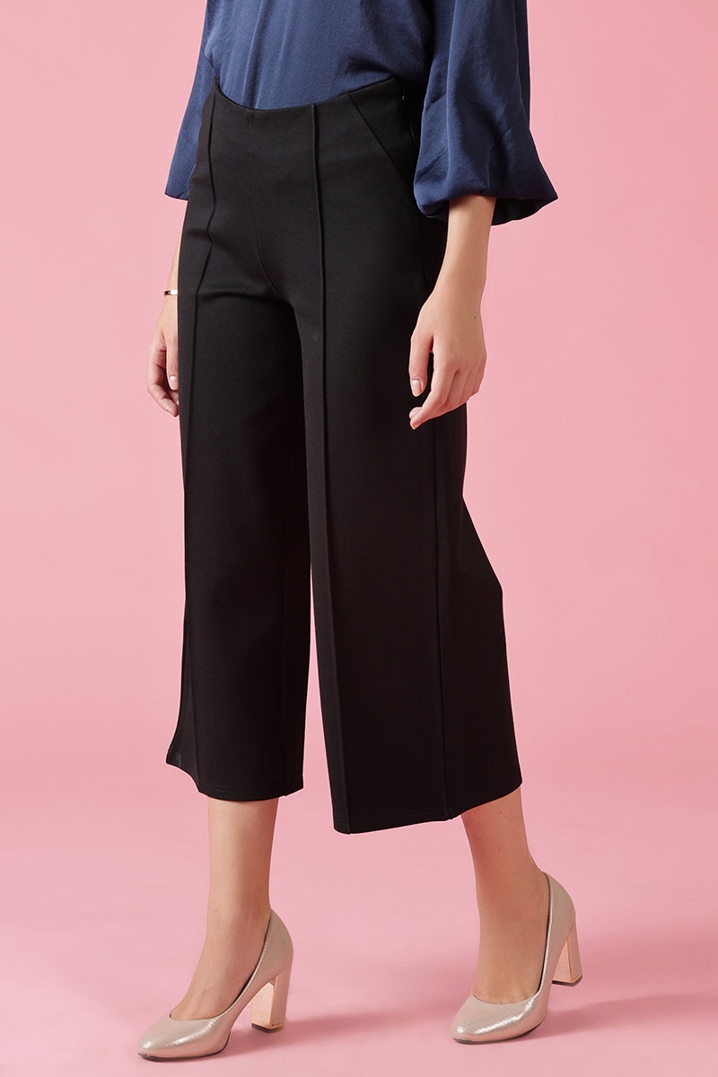 Gipsy Black Fashion NR Knit Cullotes