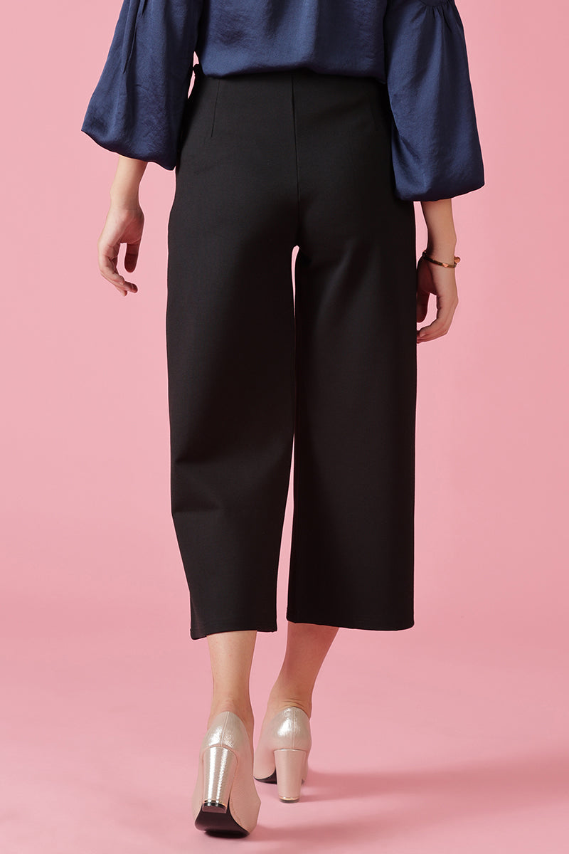 Gipsy Black Fashion NR Knit Cullotes