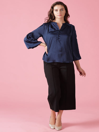 Gipsy Black Casual NR Knit Culottes
