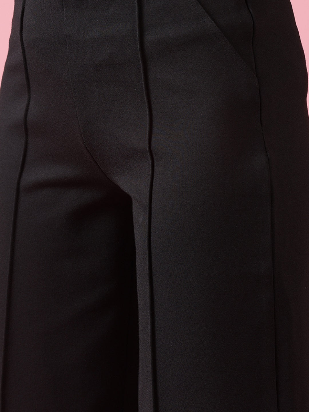 Gipsy Black Casual NR Knit Culottes