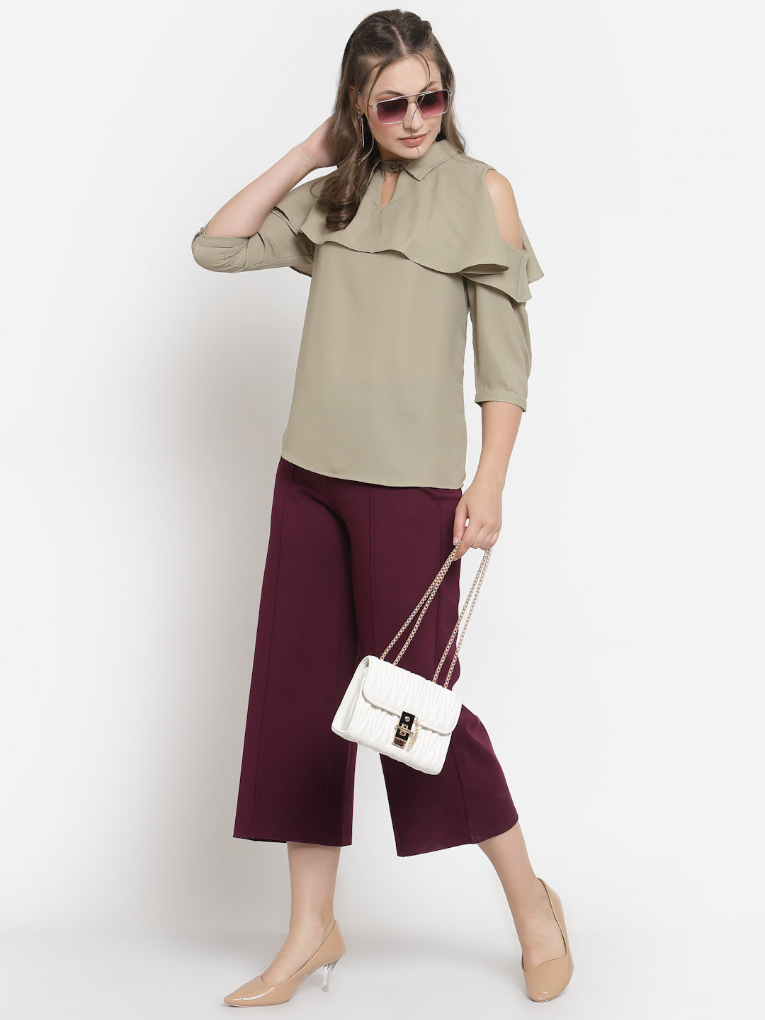 Gipsy Wine Casual NR Knit Culottes