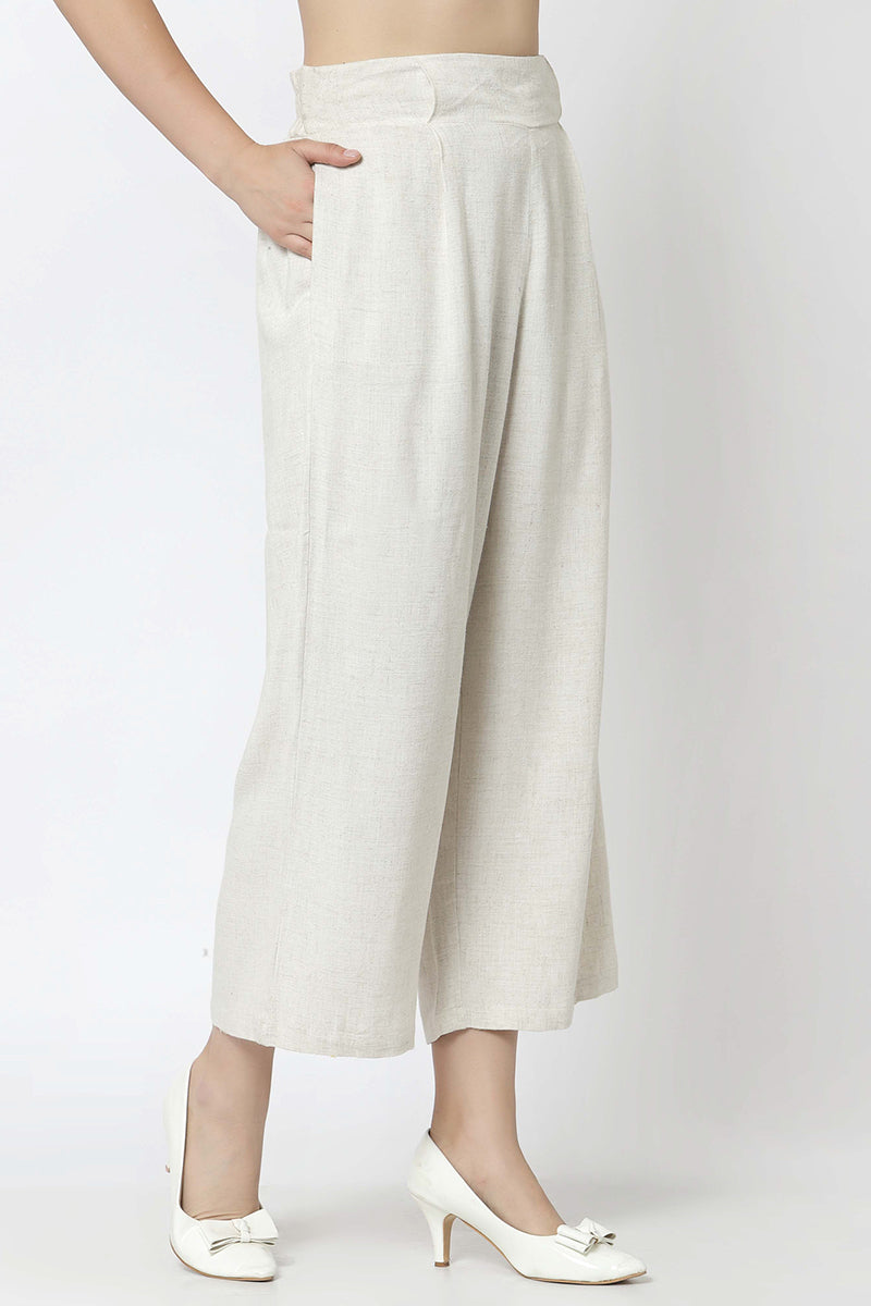 Gipsy Beige Fashion Cotton Pant