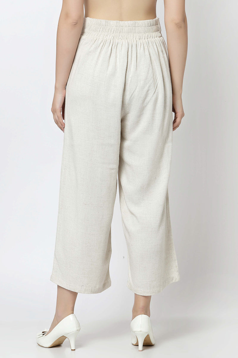 Gipsy Beige Fashion Cotton Pant