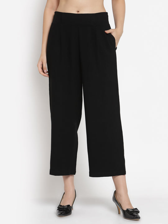 Gipsy Black Fashion Cotton Pant