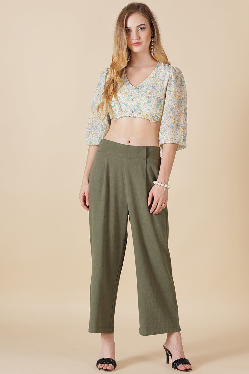 Gipsy Olive Cotton Ladies Pant